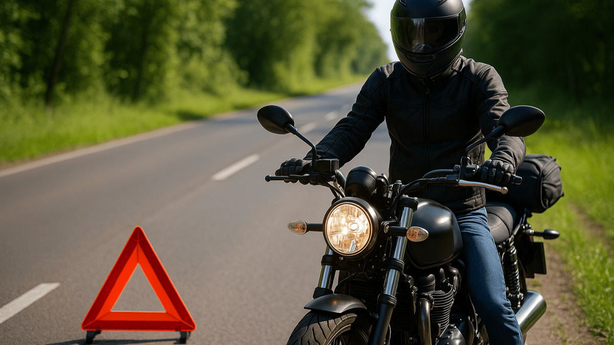 homme sur moto